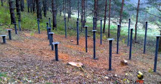Свайный фундамент Лангепас. Заказать под ключ цена от 2114 руб